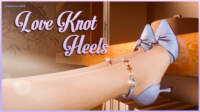 LoveKnot Heels：結び目と足首のチェーン、宝石装飾が特徴のヒール